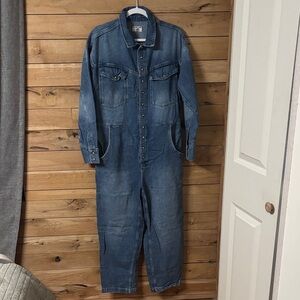 We the free denim jumpsuit